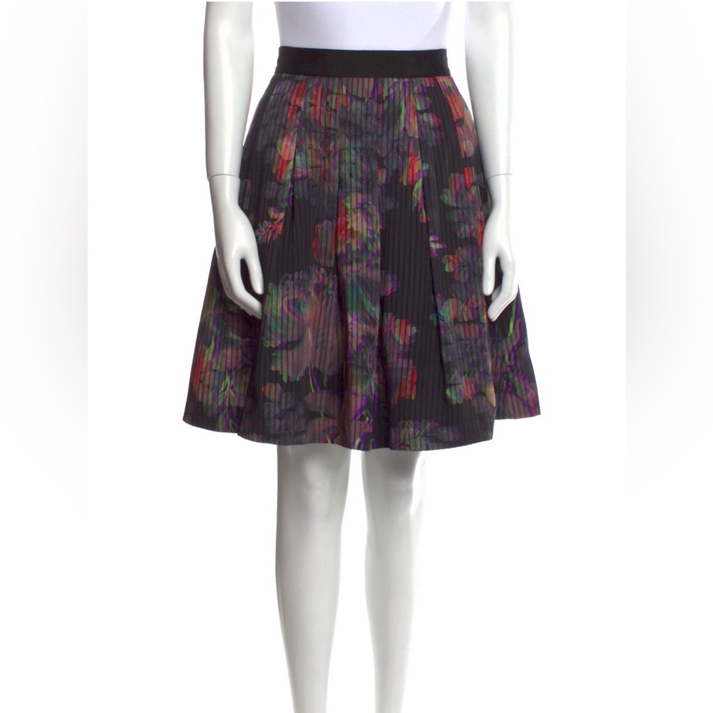 Ted Baker Multicolor Floral A-Line Skirt, vintage, knee length, mint condition
